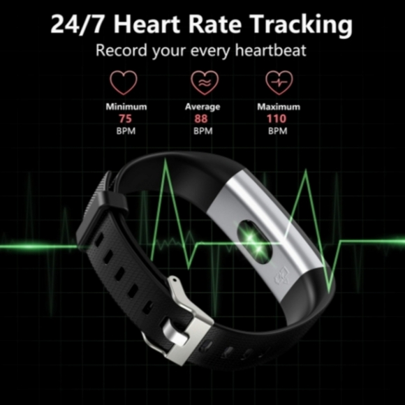 Akasma Fitness Tracker HR, S5 Activity Tracker - Picture 2 of 13